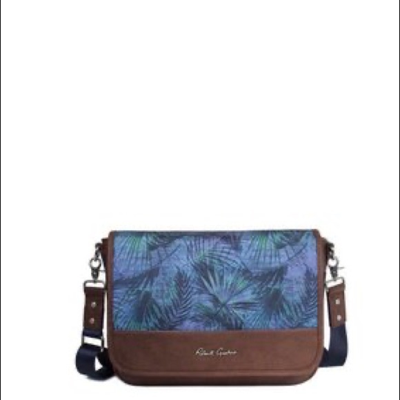 Robert Graham Other - Robert graham Tropical Scene Botanical Leather/Canvas Messenger Bag
